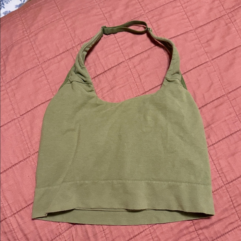 Green Halter Top